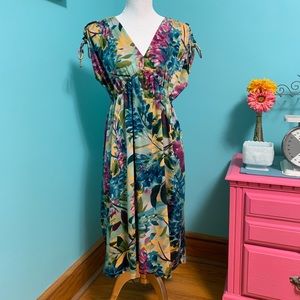 New Directions floral high/low dress